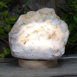 1.66kg Natural Calcite Geode Lamp with Large LED Light Base DS1319 8 Natural Calcite Geode Lamp with Large LED Light Base DS1319 | Himalayan Salt Factory
