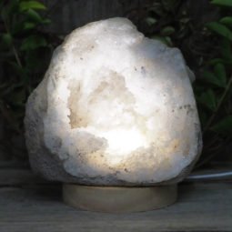 1.93kg Natural Calcite Geode Lamp with Large LED Light Base DS1326 8 1.93kg Natural Calcite Geode Lamp with Large LED Light Base DS1326 | Himalayan Salt Factory