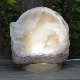 1.60kg Natural Calcite Geode Lamp with Large LED Light Base DS1327 8 1.60kg Natural Calcite Geode Lamp with Large LED Light Base DS1327 | Himalayan Salt Factory