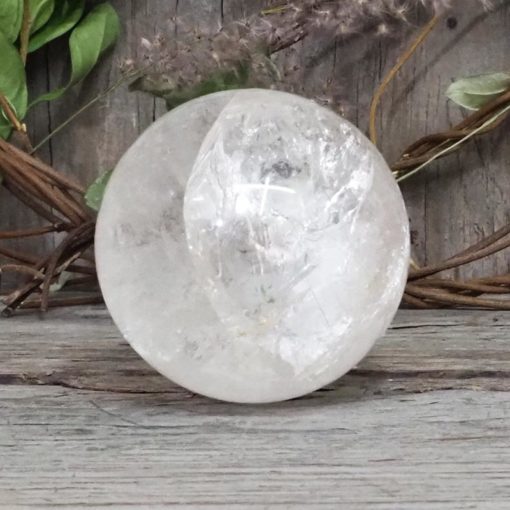 Natural Clear Quartz Sphere - 65mm | Himalayan Salt Factory