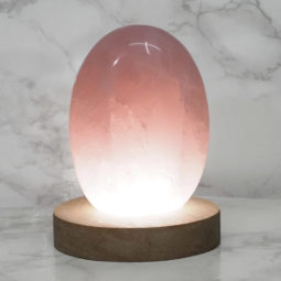 0.74kg Rose Quartz Polished Self Stand with LED Light Large Display Base DS1300 14 Rose Quartz Polished Self Stand with LED Light Large Display Base DS1300