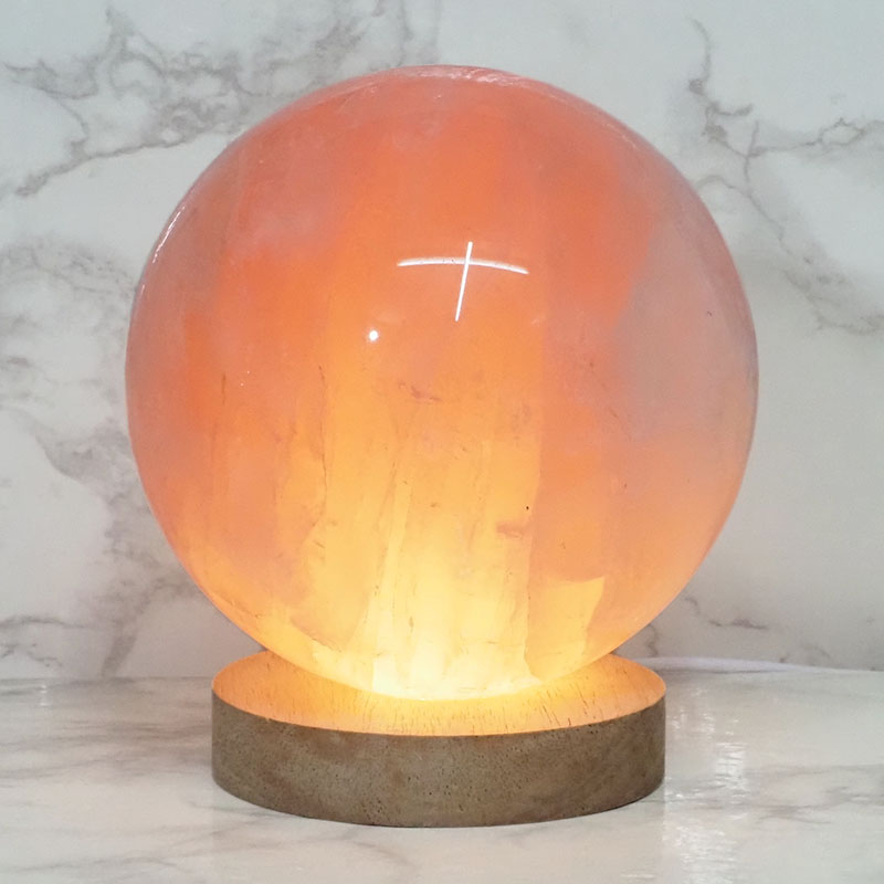 3.67kg Rose Quartz Polished Sphere with LED Light Large Display Base DS1303 5 Rose Quartz Polished Sphere with LED Light Large Display Base DS1303