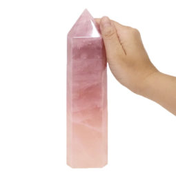 0.98kg Natural Rose Quartz Terminated Point DS1293 5 Rose Quartz Terminated Point DS1293 | Himalayan Salt Factory