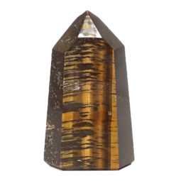Tiger Eye Obelisk - Large DS1372 | Himalayan Salt Factory