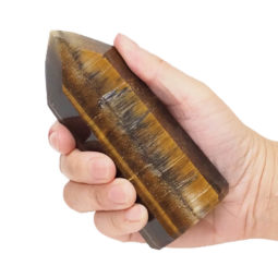 Tiger Eye Obelisk - Large DS1374 | Himalayan Salt Factory
