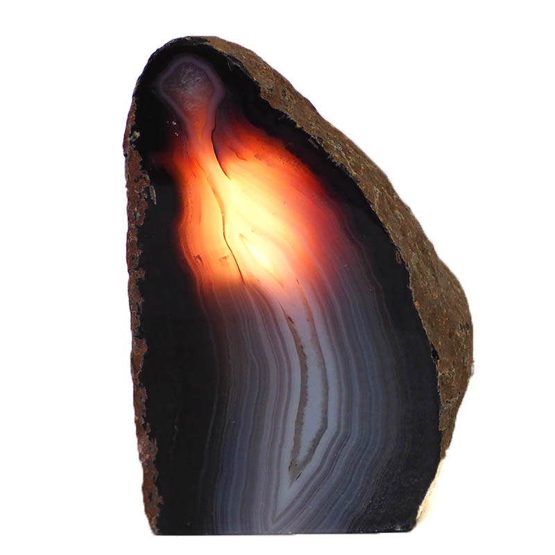 1.56kg Agate Crystal Lamp J749 3 Agate Crystal Lamp J749