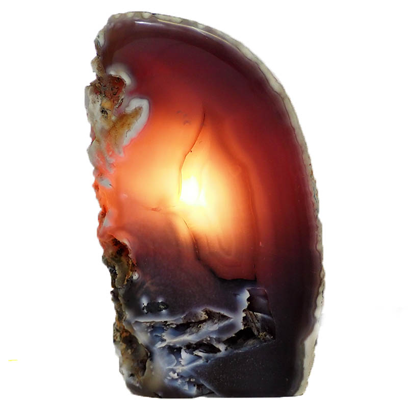 1.04kg Agate Crystal Lamp J750 3 Agate Crystal Lamp J750