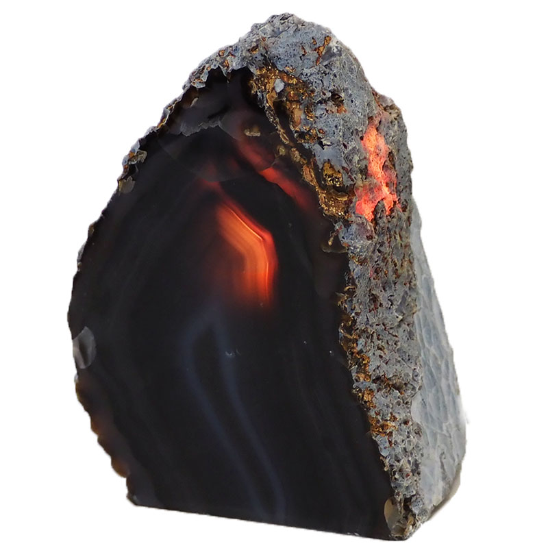 1.41kg Agate Crystal Lamp J751 3 Agate Crystal Lamp J751