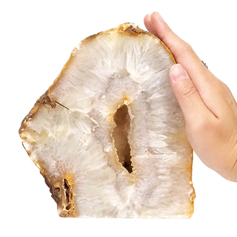 2.65kg Natural Agate Crystal Lamp with LED Bulb N1137 5 Agate Crystal Lamp N1137 | Himalayan Salt Factory