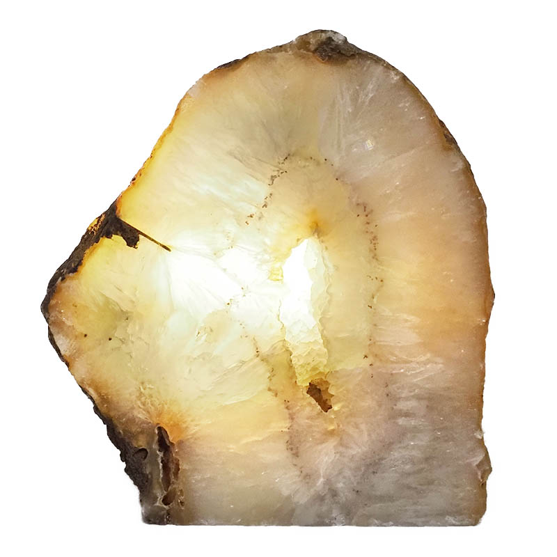 2.65kg Natural Agate Crystal Lamp with LED Bulb N1137 4 Agate Crystal Lamp N1137 | Himalayan Salt Factory