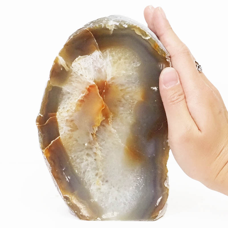 2.68kg Natural Agate Crystal Lamp with LED Bulb N1138 5 Agate Crystal Lamp N1138 | Himalayan Salt Factory