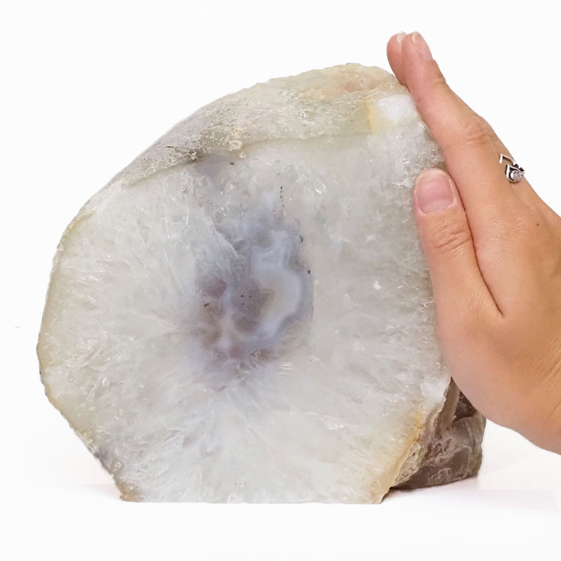 2.80kg Natural Agate Crystal Lamp with LED Bulb N1144 5 Agate Crystal Lamp N1144 | Himalayan Salt Factory