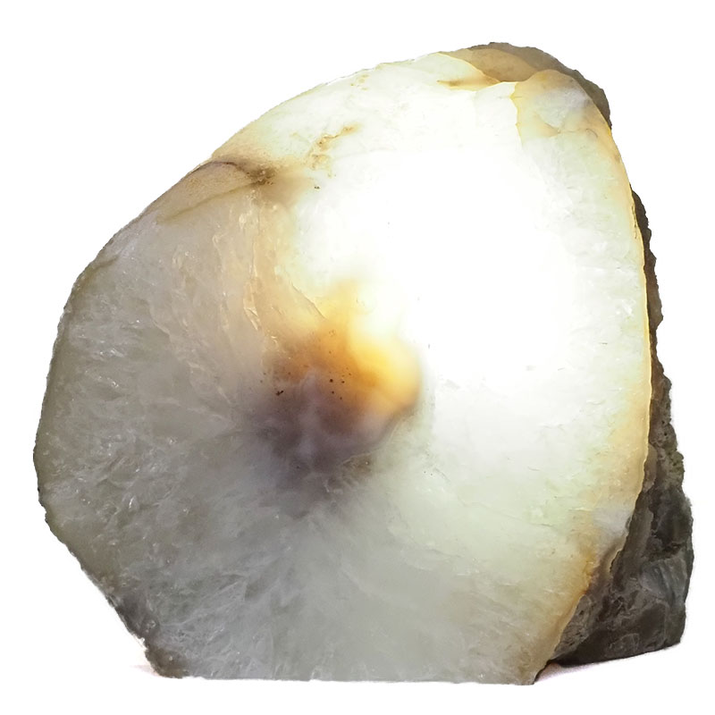 2.80kg Natural Agate Crystal Lamp with LED Bulb N1144 4 Agate Crystal Lamp N1144 | Himalayan Salt Factory