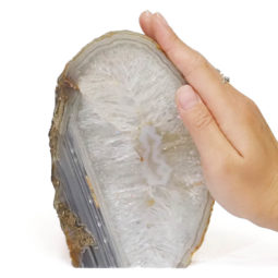 2.12kg Natural Agate Crystal Lamp with LED Bulb N1147 7 Agate Crystal Lamp N1147 | Himalayan Salt Factory