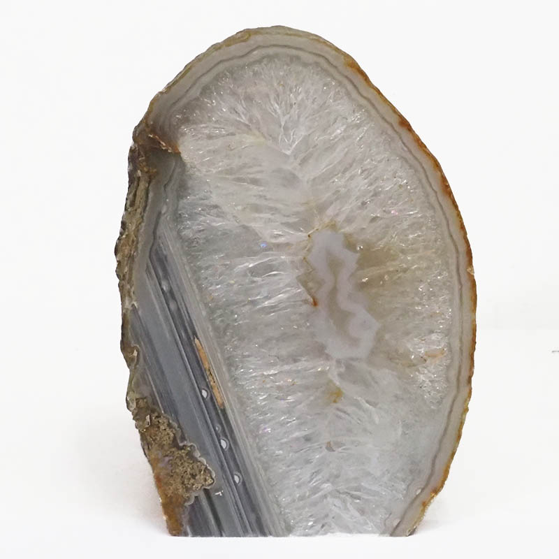 2.12kg Natural Agate Crystal Lamp with LED Bulb N1147 3 Agate Crystal Lamp N1147 | Himalayan Salt Factory