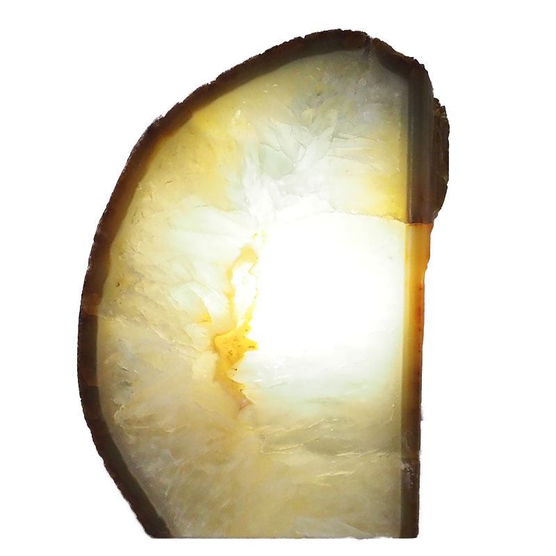 2.50kg Natural Agate Crystal Lamp with LED Bulb N1150 4 Agate Crystal Lamp N1150 | Himalayan Salt Factory