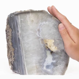 3.16kg Natural Agate Crystal Lamp with LED Bulb N1151 7 Agate Crystal Lamp N1151 | Himalayan Salt Factory