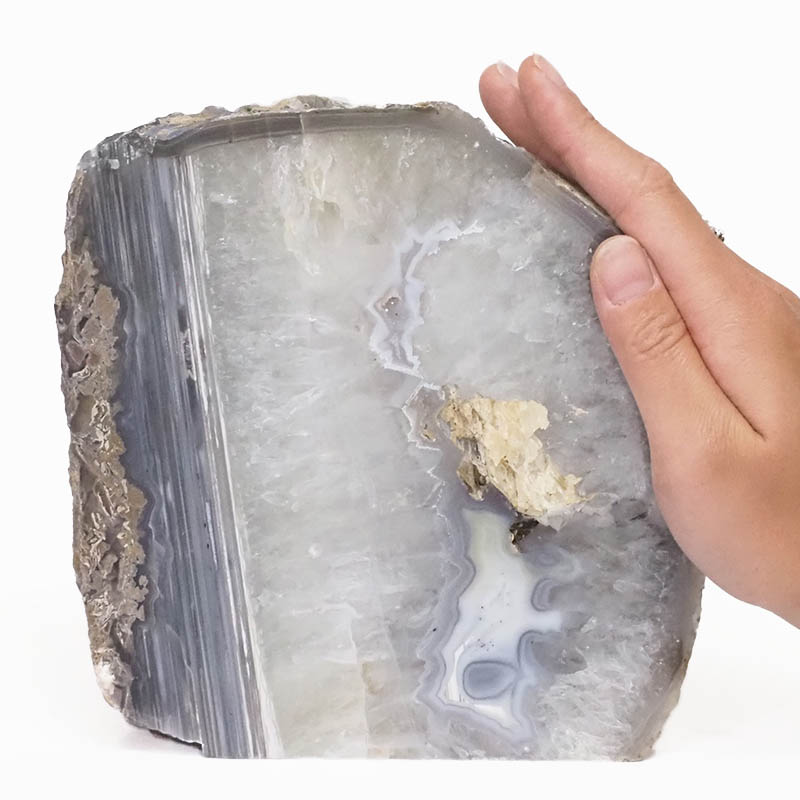 3.16kg Natural Agate Crystal Lamp with LED Bulb N1151 5 Agate Crystal Lamp N1151 | Himalayan Salt Factory