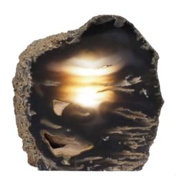 Agate Crystal Lamp N1159 | Himalayan Salt Factory