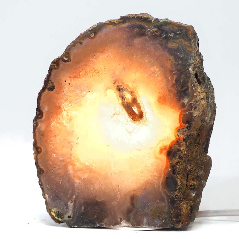 2.35kg Agate Crystal Lamp S188 4 Fire Agate Lamp S188