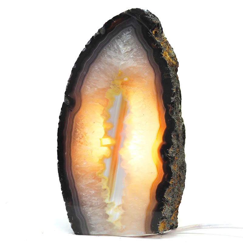 3.55kg Agate Crystal Lamp S189 4 Fire Agate Lamp S189