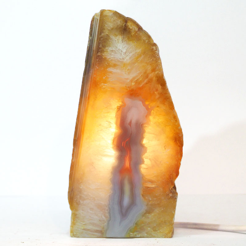2.05kg Agate Crystal Lamp S190 4 Fire Agate Lamp S190