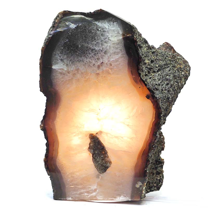 4.10kg Agate Crystal Lamp S193 4 Fire Agate Lamp S193