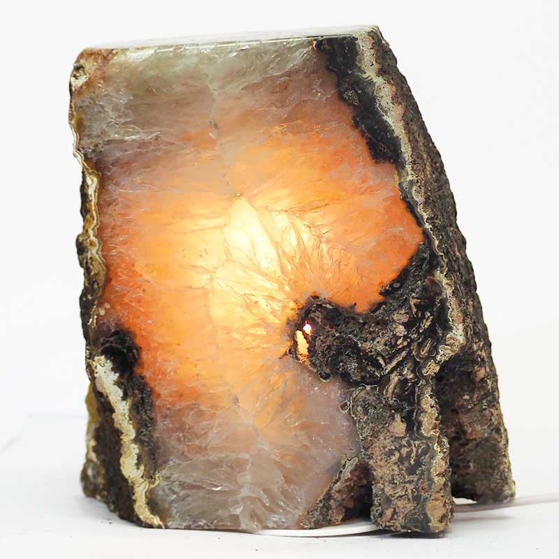 3.70kg Agate Crystal Lamp S194 4 Fire Agate Lamp S194