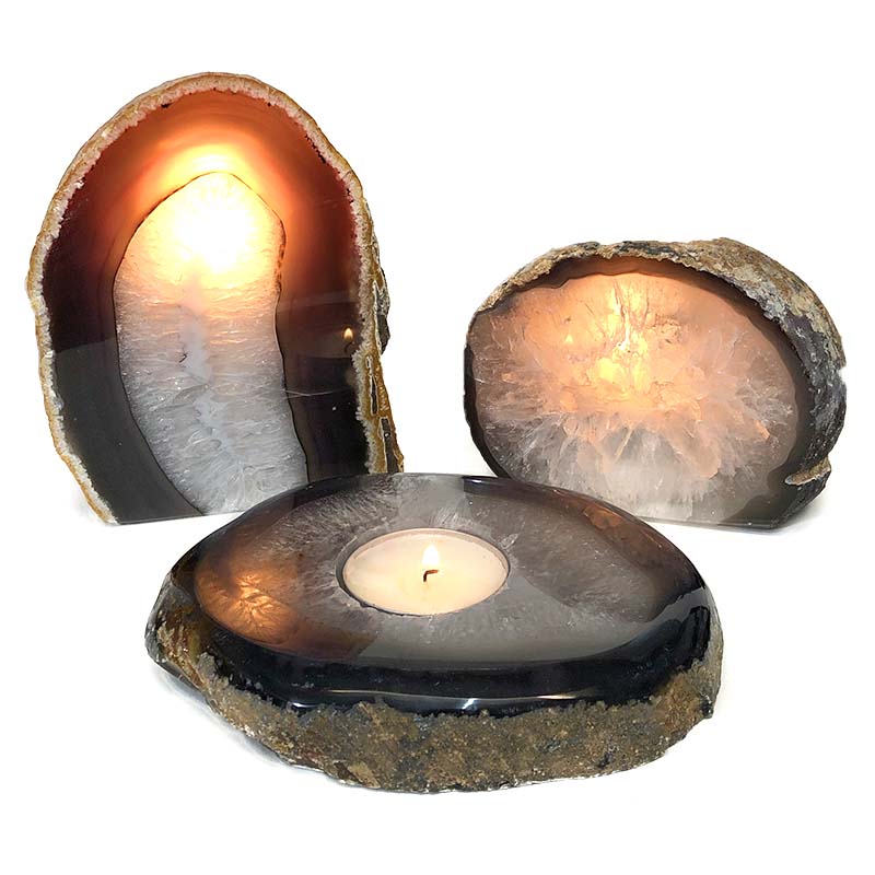 2.15kg Agate Lamp Set S222 3 Agate Lamp Set S222