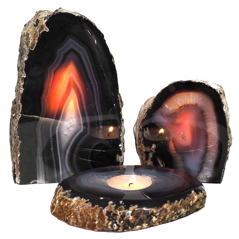 3.40kg Agate Lamp Set S223 3 Agate Lamp Set S223