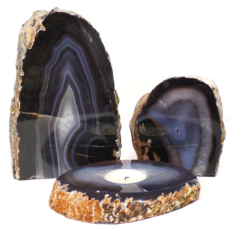 3.40kg Agate Lamp Set S223 4 Agate Lamp Set S223
