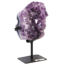 2.16kg Amethyst Cluster With Custom Metal Stand DS258 6 Amethyst Geode on Metal Stand DS258