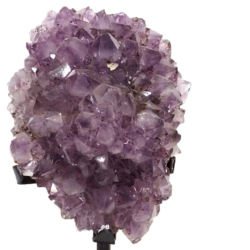 1.58kg Amethyst Cluster With Custom Metal Stand DS259 3 Amethyst Geode on Metal Stand DS259