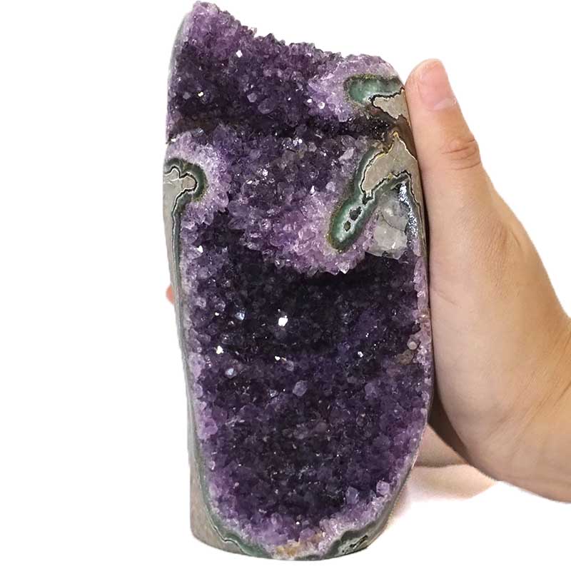 1.07kg Amethyst Crystal Geode Specimen DJ575 5 Amethyst Crystal Geode Specimen DJ575-2
