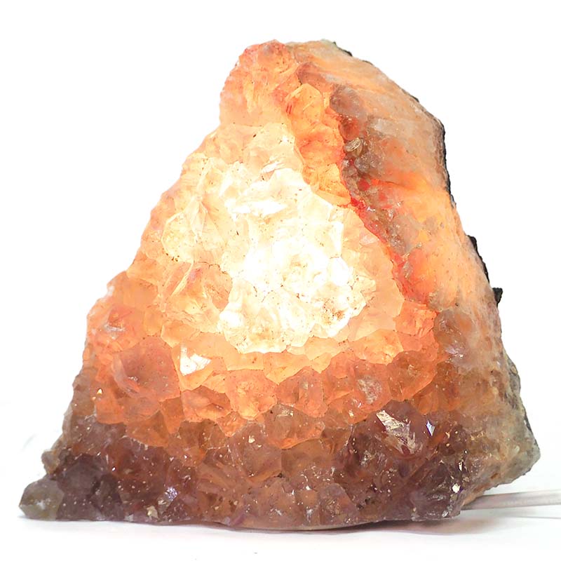 2.40kg Amethyst Crystal Lamps S183 4 Fire Agate Lamp S183