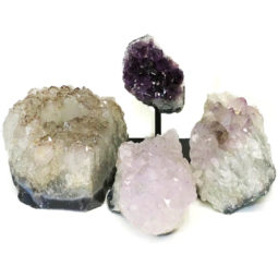 Amethyst Crystal Set - 4 Pieces S321 7 Amethyst Crystal Set - 4 Pieces S321-2