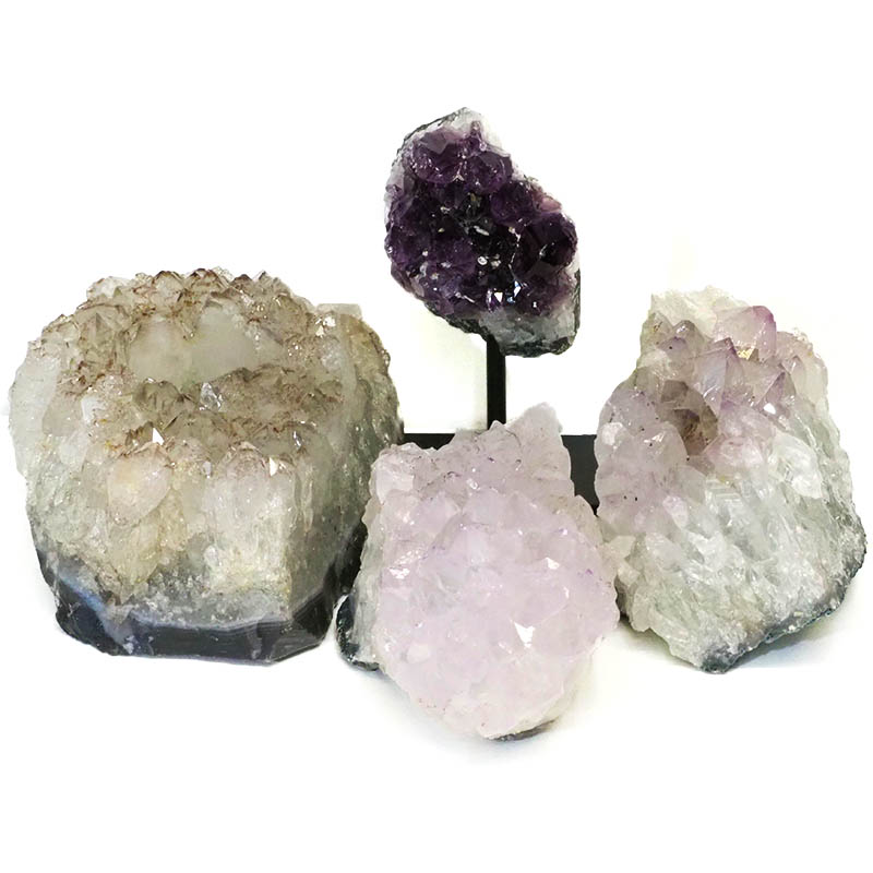 Amethyst Crystal Set - 4 Pieces S321 5 Amethyst Crystal Set - 4 Pieces S321-2