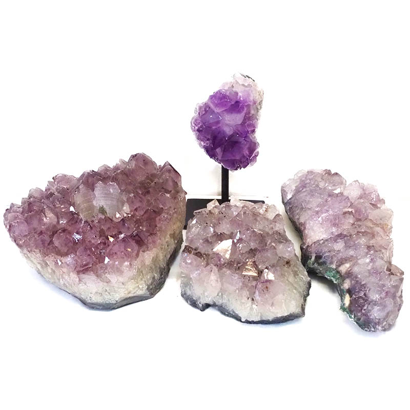 Amethyst Crystal Set - 4 Pieces S322 5 Amethyst Crystal Set - 4 Pieces S322-2