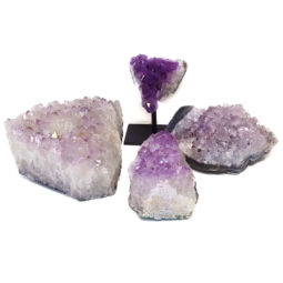 Amethyst Crystal Set - 4 Pieces S323 7 Amethyst Crystal Set - 4 Pieces S323