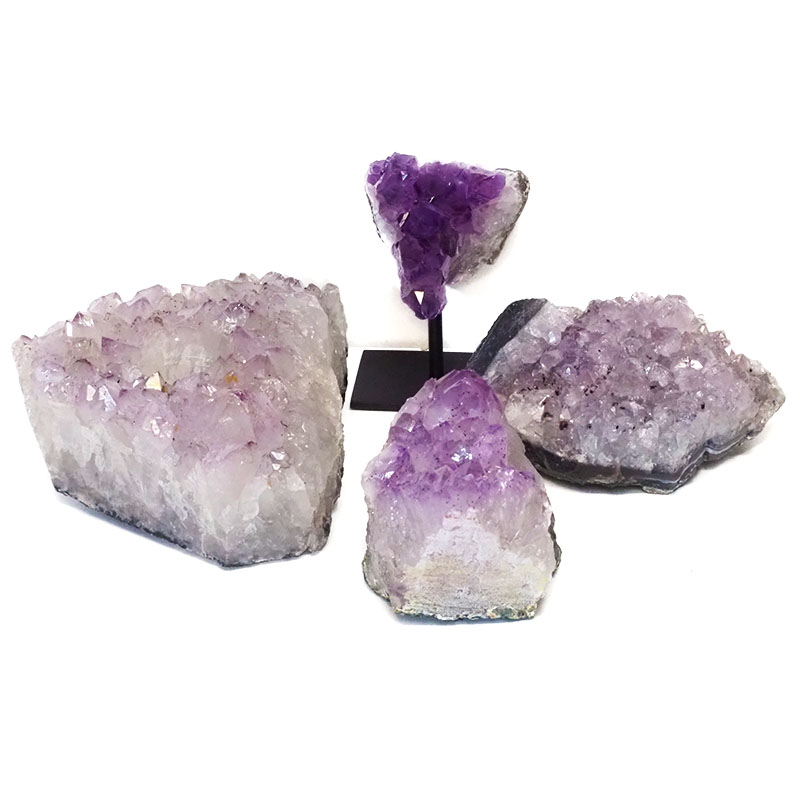Amethyst Crystal Set - 4 Pieces S323 5 Amethyst Crystal Set - 4 Pieces S323