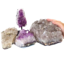 Amethyst Crystal Set - 4 Pieces S324 6 Amethyst Crystal Set - 4 Pieces S324-2