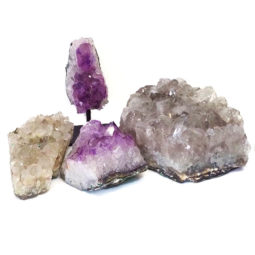 Amethyst Crystal Set - 4 Pieces S324 7 Amethyst Crystal Set - 4 Pieces S324