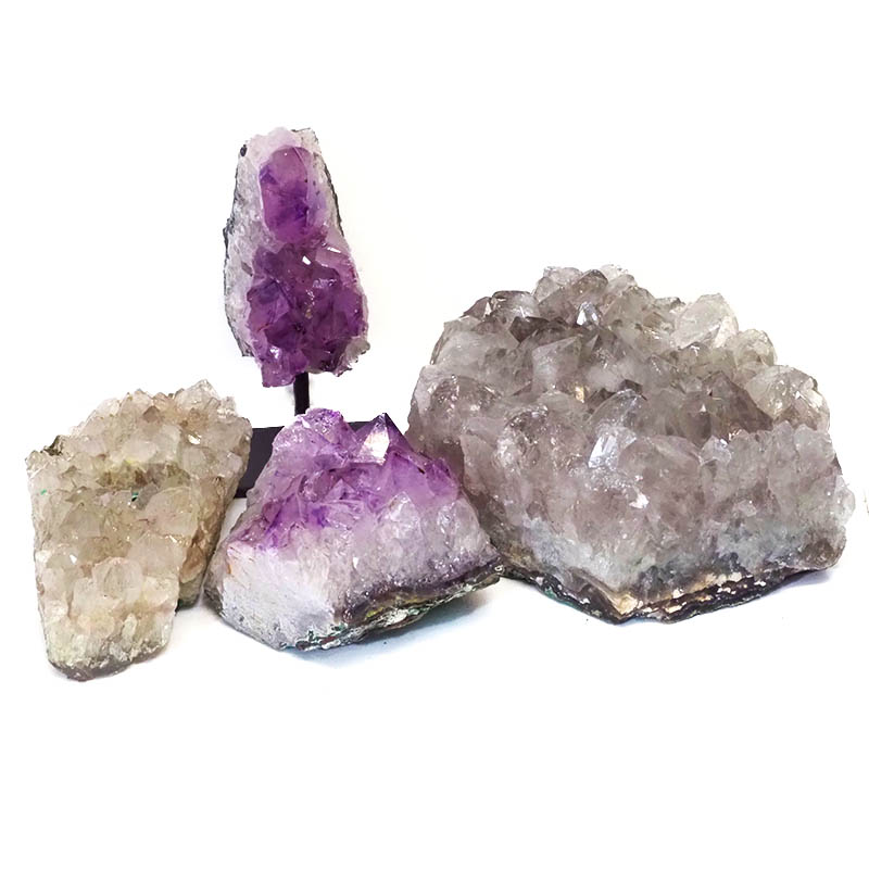 Amethyst Crystal Set - 4 Pieces S324 5 Amethyst Crystal Set - 4 Pieces S324