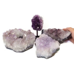 Amethyst Crystal Set - 4 Pieces S327 6 Amethyst Crystal Set - 4 Pieces S327