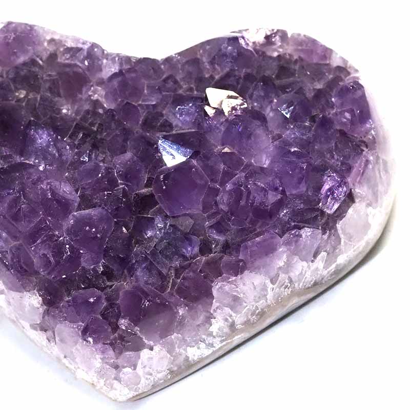 0.345kg Natural Amethyst Druze Heart DS265 5 Amethyst Druze Heart DS265