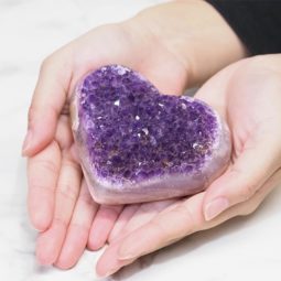Amethyst Druze Heart DS266