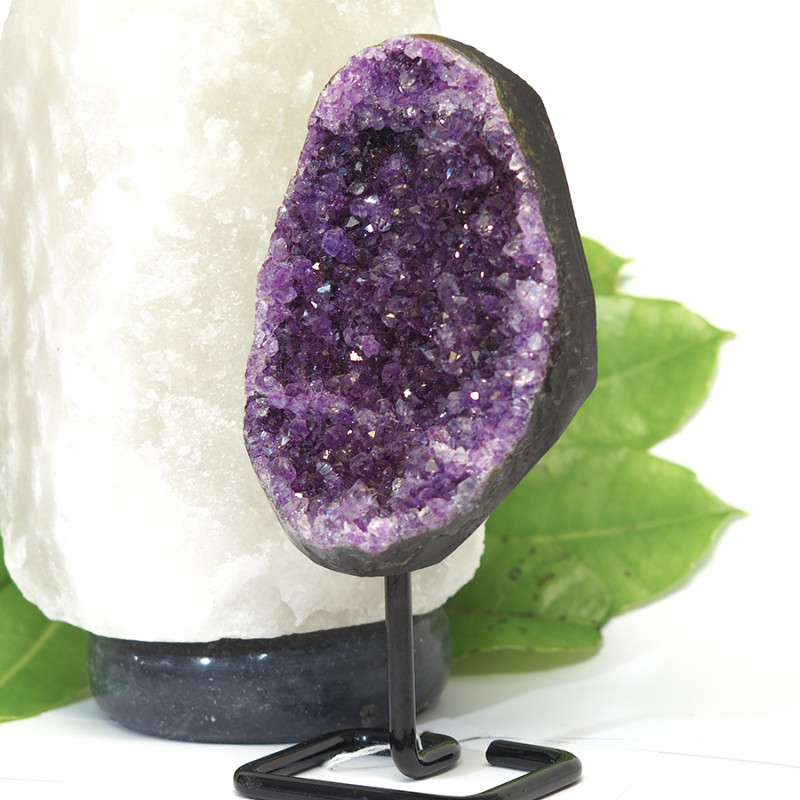 1.31kg Amethyst Druze Specimen on Stand DCF 273 4 Amethyst Druze Specimen DCF 273 | Himalayan Salt Factory