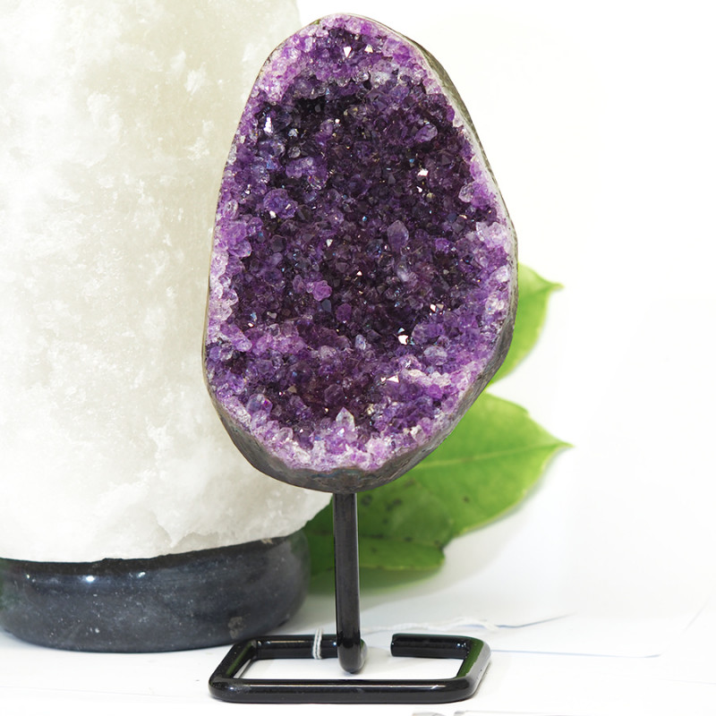 1.31kg Amethyst Druze Specimen on Stand DCF 273 3 Amethyst Druze Specimen DCF 273 | Himalayan Salt Factory