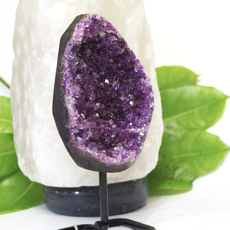 1.31kg Amethyst Druze Specimen on Stand DCF 273 5 Amethyst Druze Specimen DCF 273 | Himalayan Salt Factory