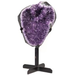 Amethyst Geode on Metal Stand DS255